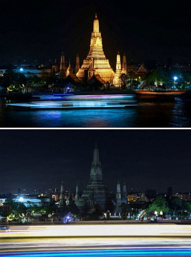 Hình ảnh những địa danh nổi tiếng thế giới khi tắt đèn hưởng ứng Giờ Trái đất - Ảnh 7.