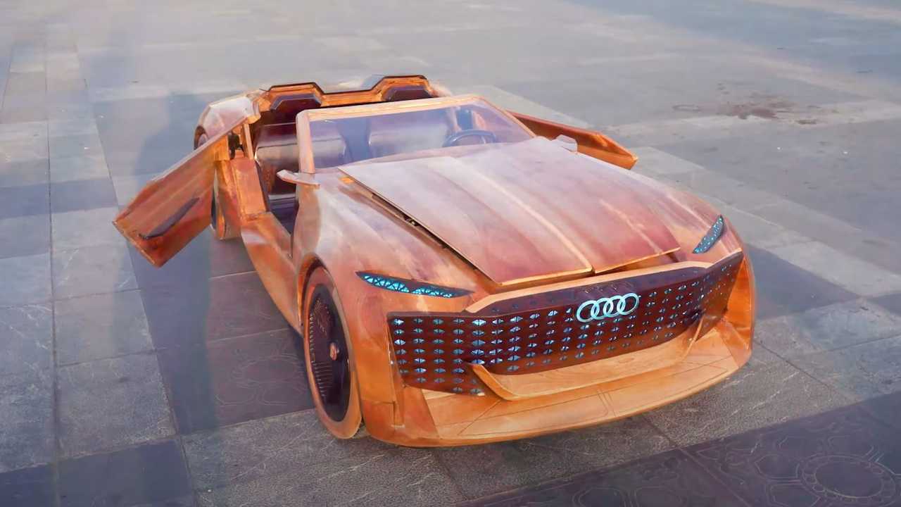 Làm Audi Skysphere Concept bằng gỗ quá giống thật, ông bố Việt Nam được đích thân đại diện Audi gọi điện cảm ơn - Ảnh 3.