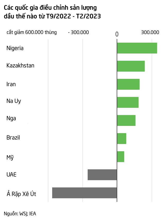Những 'nhân tố bí ẩn' bất ngờ tăng sản lượng dầu, tham vọng cắt 1,1 triệu thùng/ngày để đẩy giá của Ả Rập Xê Út có nguy cơ 'đổ bể'? - Ảnh 3.