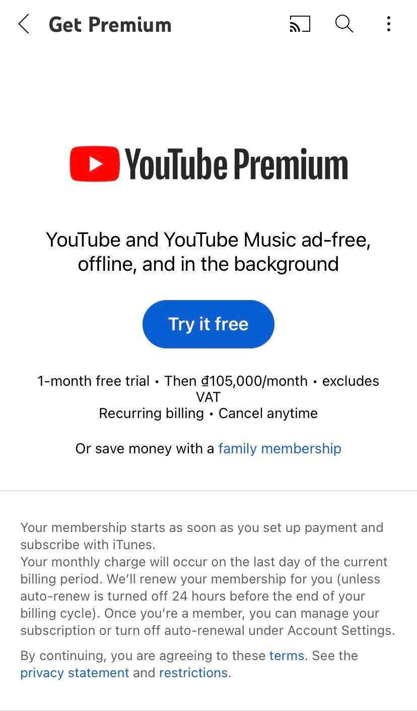 Youtube Premium chính thức có mặt tại Việt Nam: Người dùng thoát quảng cáo 'nhà tôi 3 đời' với giá 79.000 đồng/tháng - Ảnh 3.