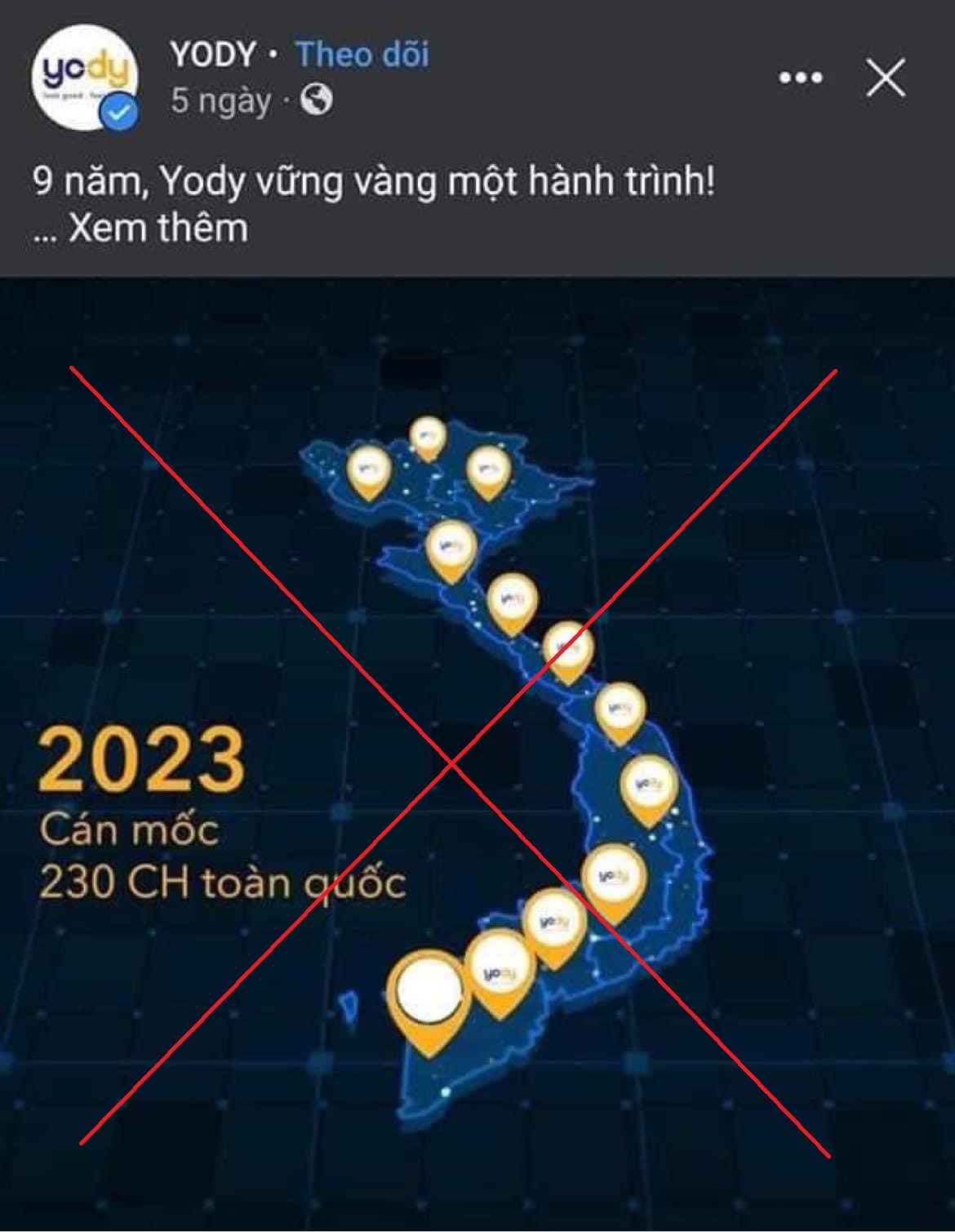 Yody bị xử phạt 15 triệu đồng vì đăng bản đồ thiếu Hoàng Sa, Trường Sa lên 53 tài khoản fanpage Facebook - Ảnh 2.