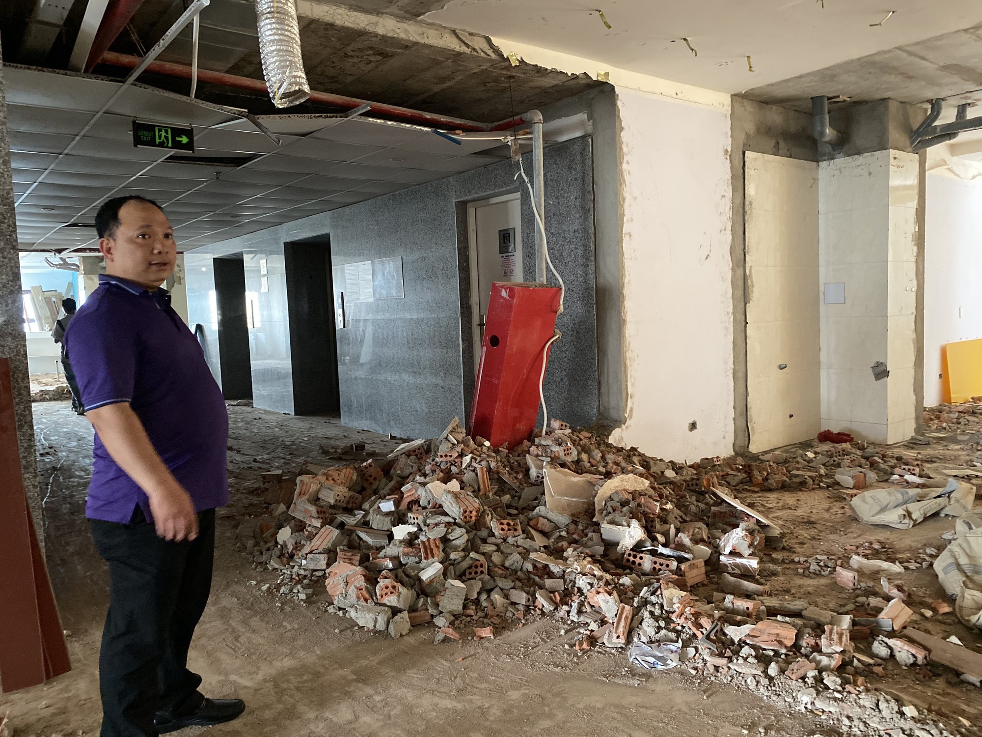 Hình ảnh tháo dỡ 78 căn hộ chung cư Mường Thanh ở Đà Nẵng - Ảnh 6.