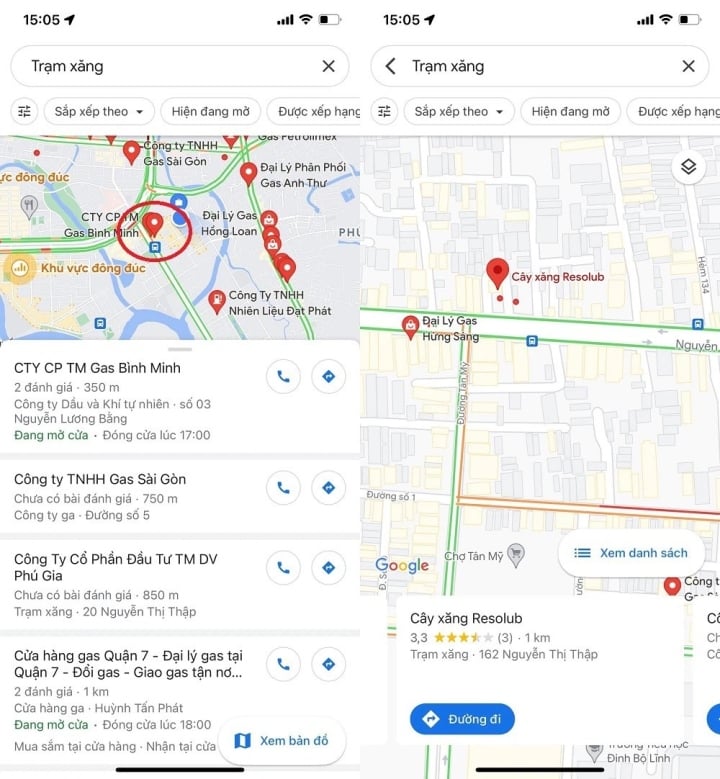 3 cách tìm cây xăng gần nhất bằng Google Maps trên điện thoại tiện lợi nhất - Ảnh 2. 3 cách tìm cây xăng gần nhất bằng Google Maps trên điện thoại tiện lợi nhất - Ảnh 2.