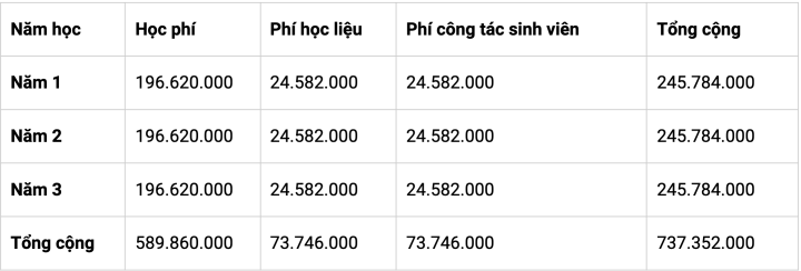 Trường đại học có học phí đắt đỏ nhất Việt Nam hơn 800 triệu/năm - Ảnh 2.