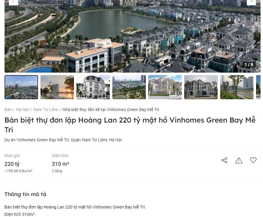 Môi giới chào bán siêu phẩm biệt thự ở Hà Nội: Hơn 200 tỷ/căn, giá bằng một dự án ở tỉnh, có thời điểm nhiều tiền không mua được - Ảnh 3.