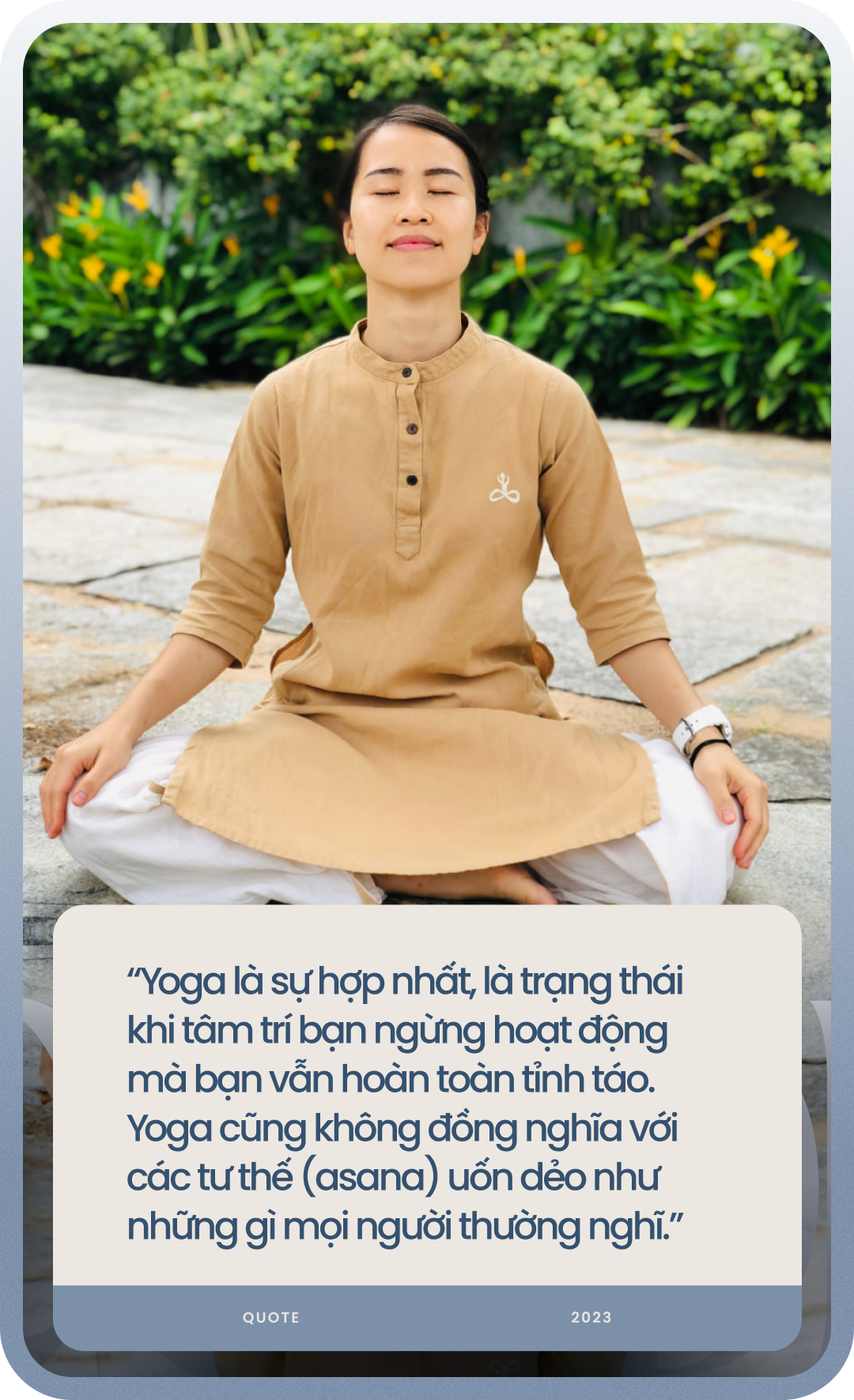“Yoga khiến cuộc đời mình sang trang mới, chỉ cần thở thôi cũng thấy vui rồi&quot; - Ảnh 5.