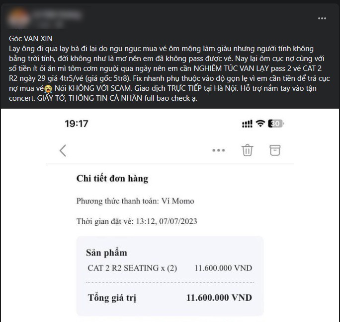 Ê chề vì ôm vé BlackPink tại Hà Nội, bán lại không ai mua - Ảnh 3.