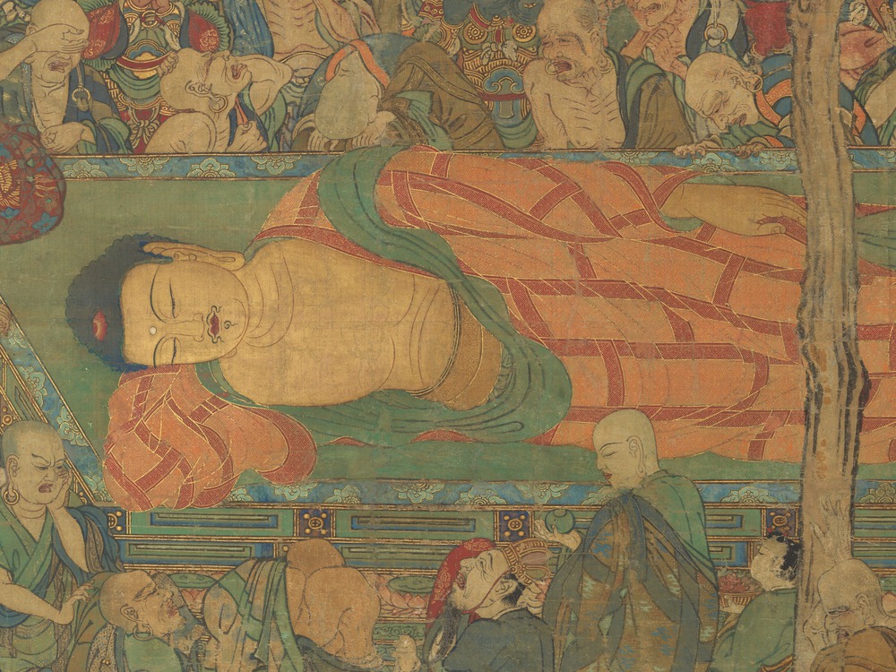 Phóng to bức tranh Đức Phật nhập Niết bàn, chuyên gia trầm trồ: Chỉ có 2 người không đau khổ - Ảnh 2.