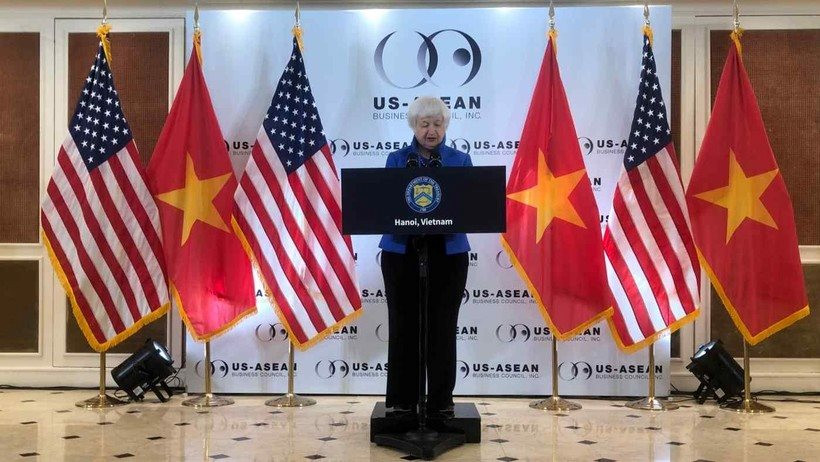Bộ trưởng Tài chính Mỹ Janet Yellen nhận định Việt Nam là một trong những câu chuyện phát triển sáng chói nhất trong thập kỷ vừa qua - Ảnh 1.