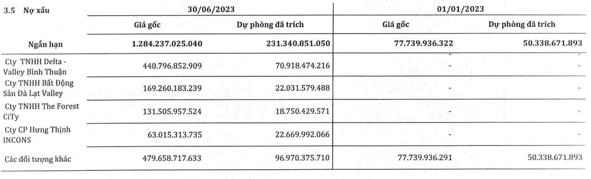 Công ty buôn thép lớn top đầu lỗ hơn 400 tỷ trong quý 2, dự phòng hơn 100 tỷ cho khoản phải thu với các công ty con của Novaland - Ảnh 3.