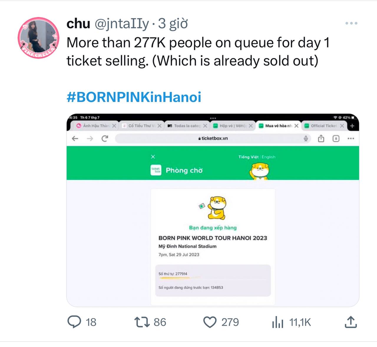 Ngày mở bán vé concert BLACKPINK: Sold-out nhiều hạng vé, fan quốc tế đưa “Born Pink Hà Nội&quot; lên thẳng #1 Twitter - Ảnh 8.