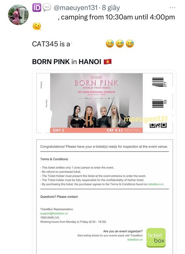 Ngày mở bán vé concert BLACKPINK: Sold-out nhiều hạng vé, fan quốc tế đưa “Born Pink Hà Nội&quot; lên thẳng #1 Twitter - Ảnh 10.