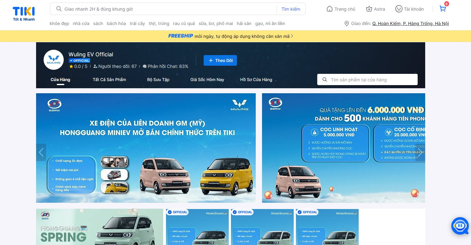 TMT Motors sắp bán Wuling HongGuang MiniEV cả trên... Tiki - Ảnh 2.