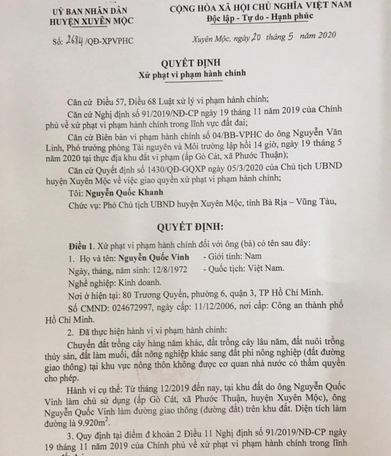 Công an tìm khách hàng mua Dự án &quot;ma&quot; 60ha Hồ Tràm Riverside - Ảnh 2.