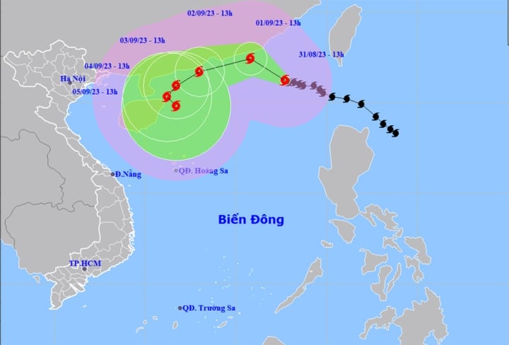 Bão số 3 hoạt động rất mạnh, giật trên cấp 17, biển động dữ dội - Ảnh 1.