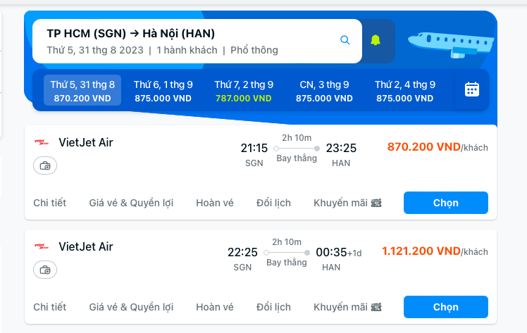 Bất ngờ giá vé máy bay giờ chót dịp 2-9 - Ảnh 1.