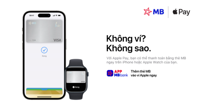 Ngân hàng TMCP Quân Đội (MB) giới thiệu Apple Pay đến khách hàng - Ảnh 1. Ngân hàng TMCP Quân Đội (MB) giới thiệu Apple Pay đến khách hàng - Ảnh 1.