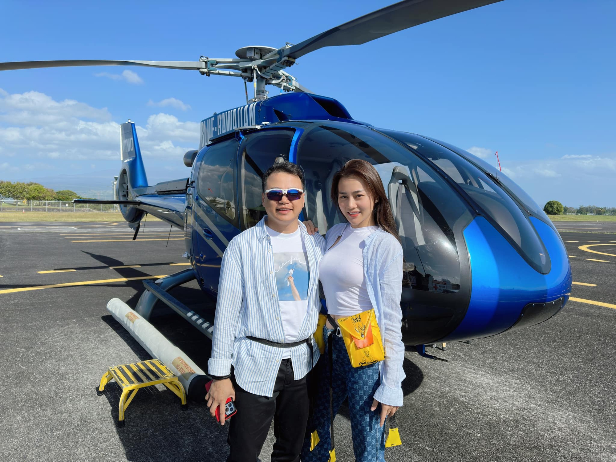 Shark Bình và vợ thuê trực thăng ngắm miệng núi lửa và cái kết khiến dân tình "cười ngất"