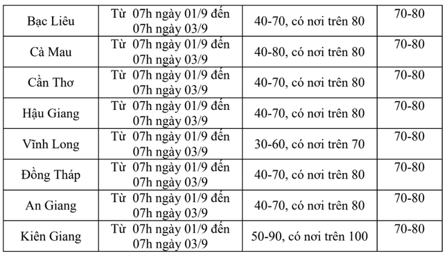 Nam Bộ đón mưa lớn diện rộng trong kỳ nghỉ lễ - Ảnh 2.