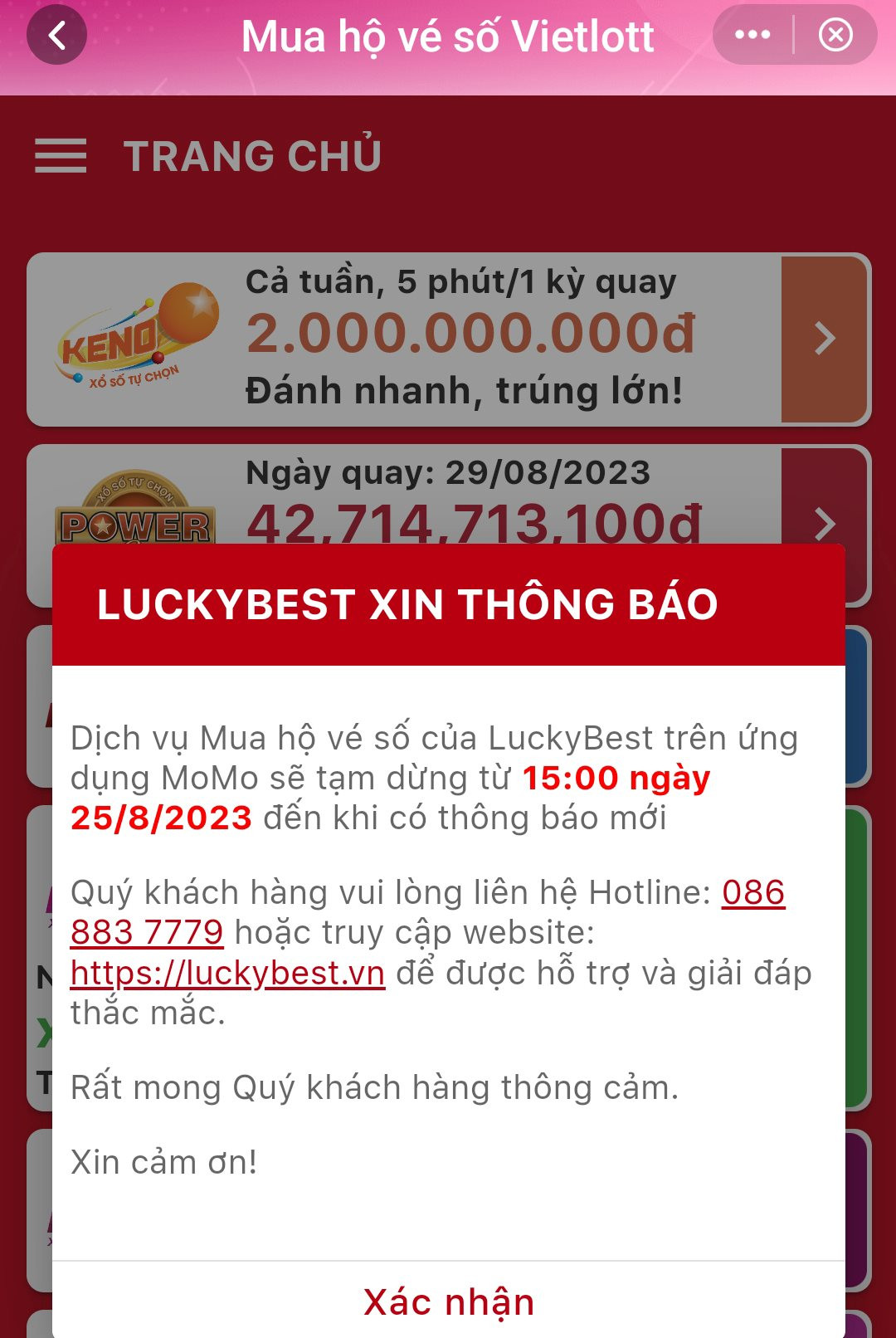 Bộ Tài chính “tuýt còi”, ví điện tử Momo tạm dừng dịch vụ mua hộ vé số trong khi khách hàng ra sức &quot;phàn nàn&quot; ngay trên nền tảng - Ảnh 2.