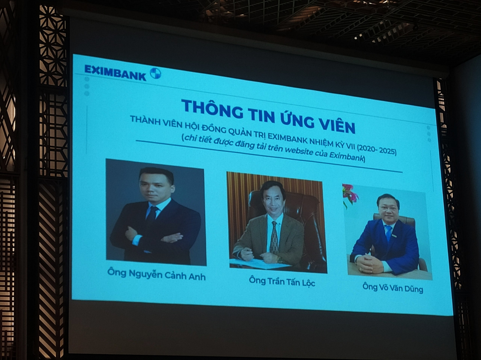 Eximbank tổ chức đại hội cổ đông bất thường, ông Võ Văn Dũng rút khỏi danh sách ứng cử vào HĐQT - Ảnh 2.
