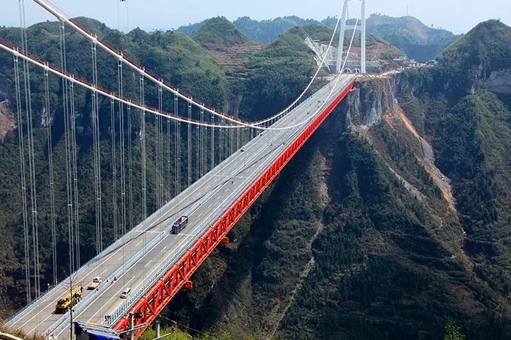 Xây cầu dây văng nằm "trên cả những đám mây", Trung Quốc khiến thế giới ngỡ ngàng với dự án như bước ra từ phim viễn tưởng - Ảnh 4. Xây cầu dây văng nằm "trên cả những đám mây", Trung Quốc khiến thế giới ngỡ ngàng với dự án như bước ra từ phim viễn tưởng - Ảnh 4.