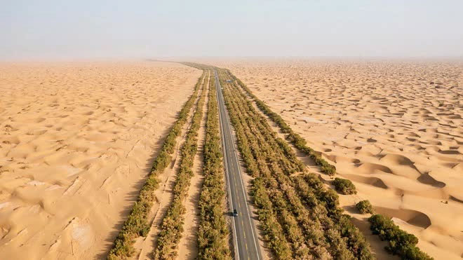 Trung Quốc huy động 3 triệu người mang &quot;bảo vật&quot; đến chôn giữa sa mạc khô cằn nhất thế giới, sau 30 năm, quay lại nhìn cảnh tượng mà khó tin - Ảnh 3.