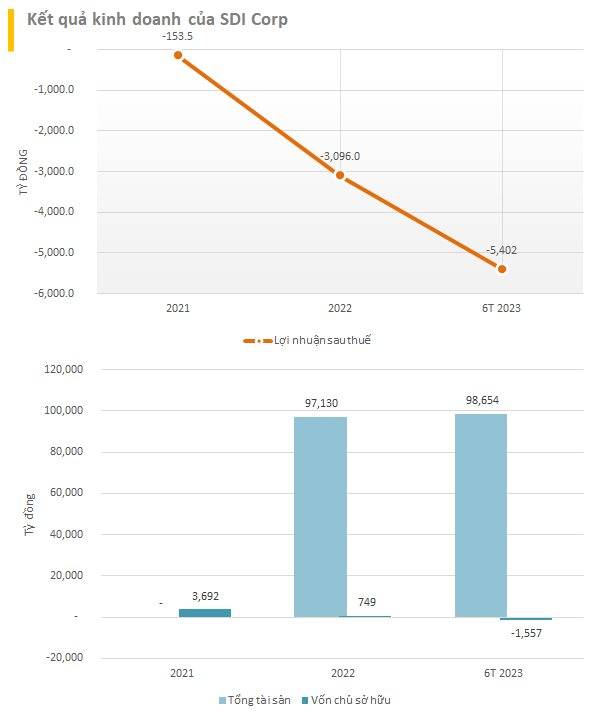 Một công ty địa ốc có quy mô tài sản gần 100.000 tỷ báo lỗ hơn 5.000 tỷ đồng trong nửa đầu năm, âm vốn chủ sở hữu - Ảnh 2.
