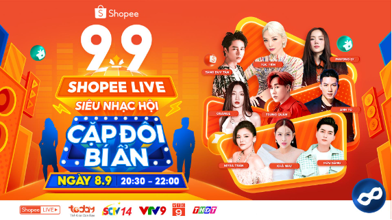 Shopee kết hợp nhiều gương mặt giải trí, tung siêu ưu đãi đón sale 9.9 - Ảnh 2.