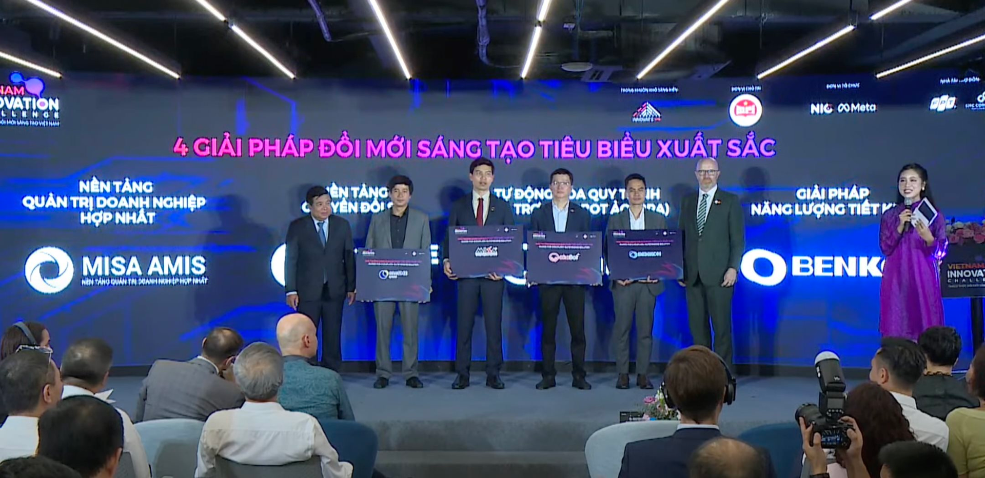 Lộ diện 4 giải pháp đổi mới sáng tạo xuất sắc nhất Việt Nam: FPT, VNPT, Misa cùng startup tối ưu vận hành điều hòa Benkon được vinh danh - Ảnh 1.