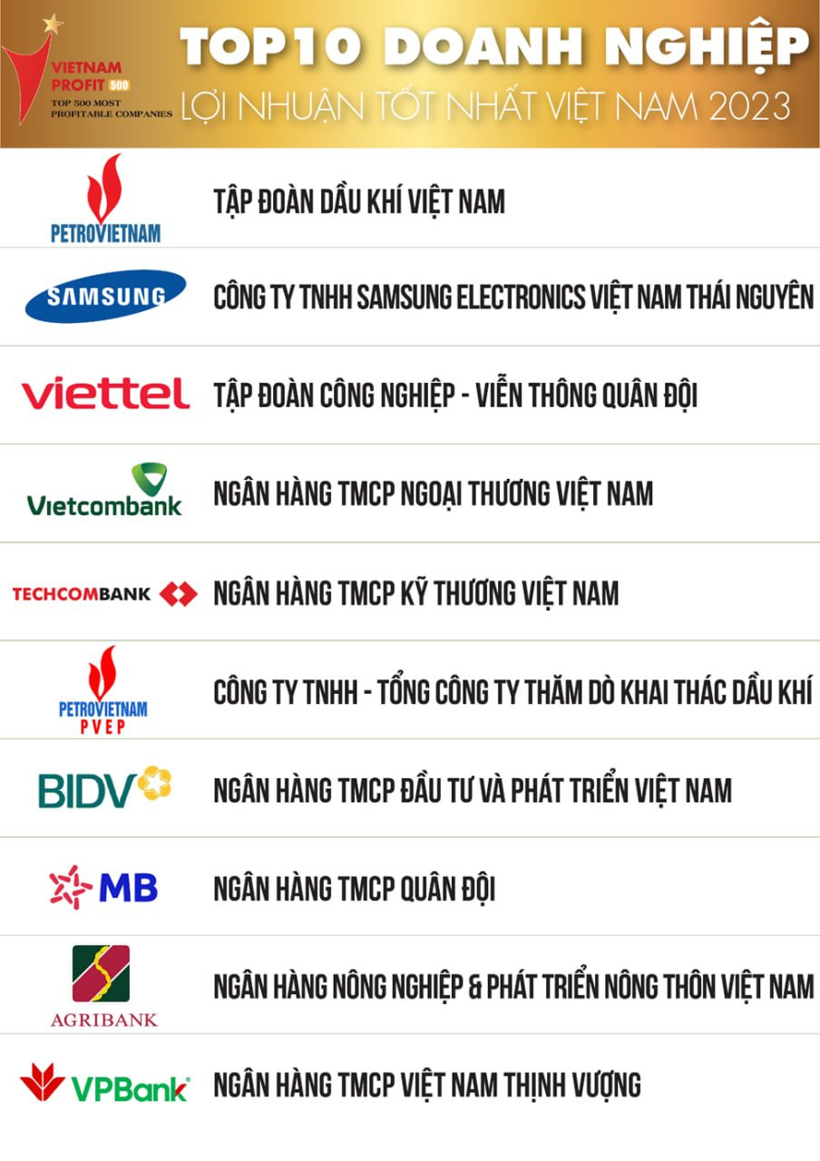 Ngân hàng chiếm hơn một nửa Top 10 doanh nghiệp lãi lớn nhất Việt Nam - Ảnh 1.