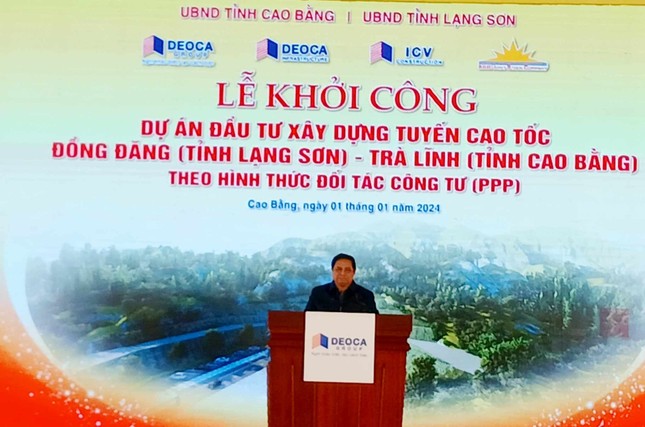 Thủ tướng dự khởi công Dự án cao tốc hơn 14.000 tỷ Đồng Đăng - Trà Lĩnh - Ảnh 1.