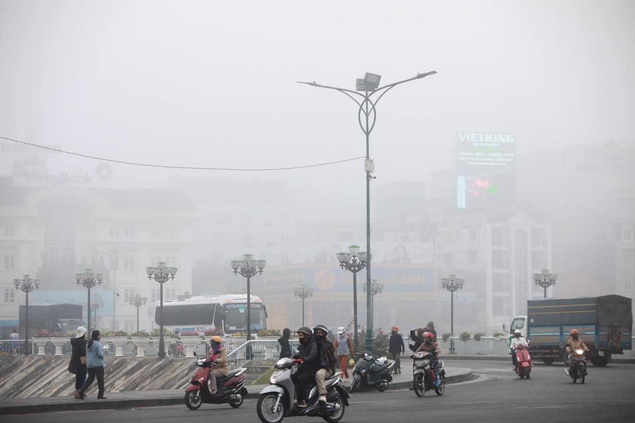 Bất ngờ với “đặc sản” sương mù mờ ảo ở Đà Lạt, dân tình vừa thích thú vừa hoang mang vì chỗ có chỗ không- Ảnh 12.