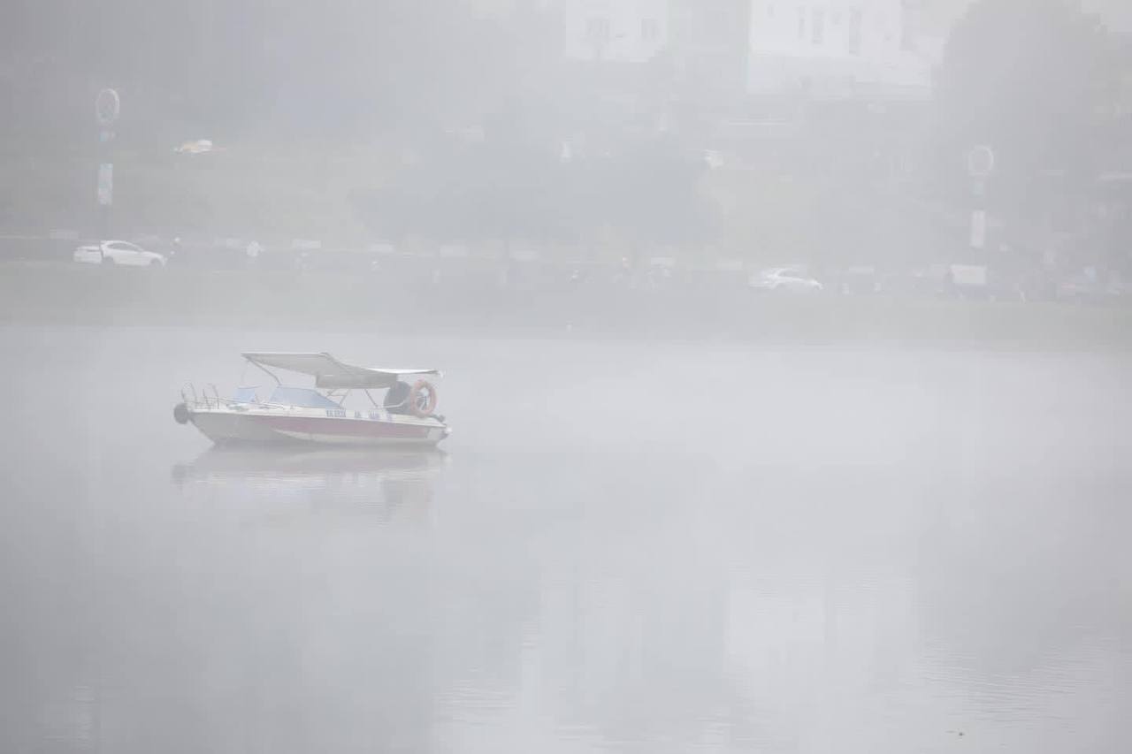 Bất ngờ với “đặc sản” sương mù mờ ảo ở Đà Lạt, dân tình vừa thích thú vừa hoang mang vì chỗ có chỗ không- Ảnh 4.