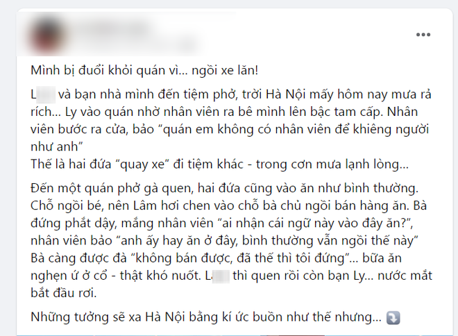 Nam TikToker lên tiếng vụ &quot;bị đuổi khỏi quán phở&quot;, nhiều chi tiết khác bài viết trước đó- Ảnh 1.