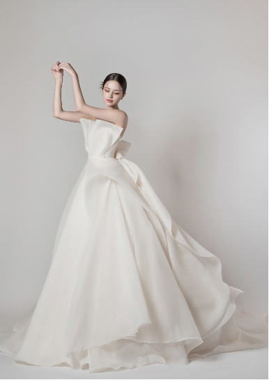 Váy dạ hội công chúa,váy cưới đơn giản Hàn Quốc kèm nơ có size to |  Lazada.vn