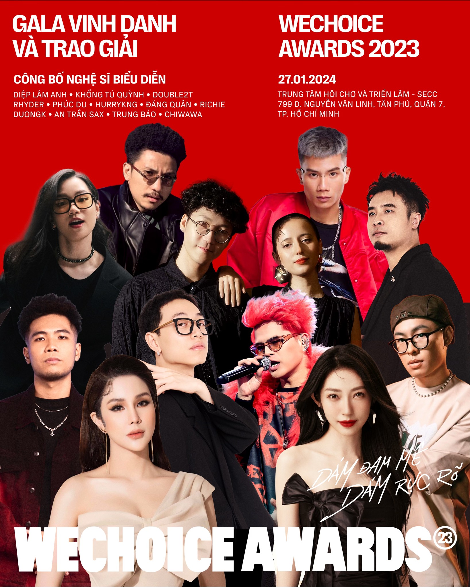 Hé lộ hàng trăm nghệ sĩ đổ bộ siêu thảm đỏ WeChoice Awards 2023 Hơn 20