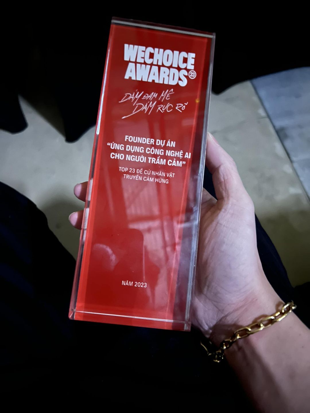 Loạt chia sẻ viral sau WeChoice Awards 2023: Tự hào khi được vinh danh, hạnh phúc khi được truyền cảm hứng- Ảnh 3.