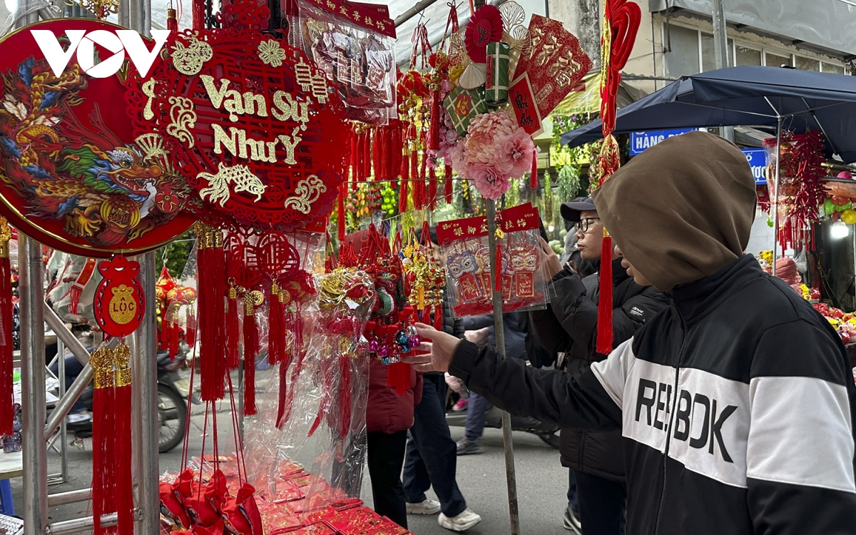 Phố phường Hà Nội đã ngập tràn không khí Tết - Ảnh 9.