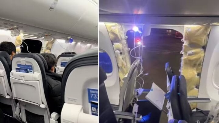 Mỹ đình chỉ bay Boeing 737 MAX 9 sau sự cố rơi cửa thoát hiểm - Ảnh 1. Mỹ đình chỉ bay Boeing 737 MAX 9 sau sự cố rơi cửa thoát hiểm - Ảnh 1.