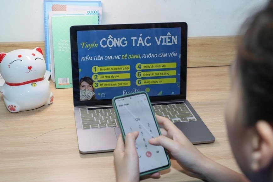 Tham gia làm cộng tác viên bán hàng hưởng hoa hồng, người phụ nữ ở quận Hà Đông bị lừa gần 600 triệu đồng- Ảnh 1.