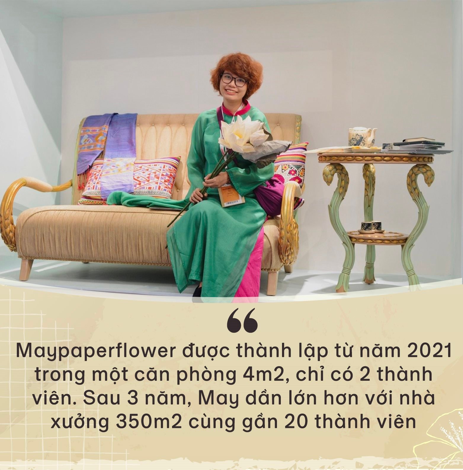 Những bông hoa ở Maypaperflower: Chuyến du lịch về làng nghề 300 tuổi xứ Huế và quyết định startup làm hoa giấy thủ công xuất khẩu của cựu nhân viên ngân hàng- Ảnh 9.