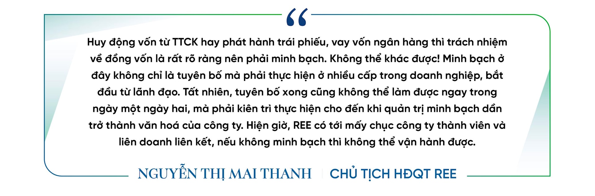 Chủ tịch REE Nguyễn Thị Mai Thanh: ‘Đừng quá nghĩ về KPI, rồi hạ tiêu chuẩn để đầu tư cho được!’- Ảnh 10.