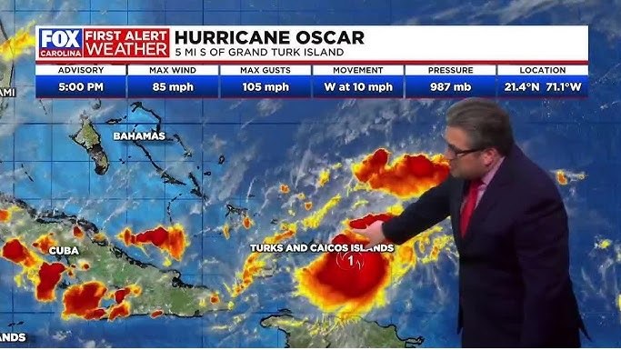 Hai cơn bão nhiệt đới Oscar và Nadine hình thành và hoạt động cùng lúc, đe dọa vùng biển Caribe. Ảnh: Fox News Hai cơn bão nhiệt đới Oscar và Nadine hình thành và hoạt động cùng lúc, đe dọa vùng biển Caribe. Ảnh: Fox News