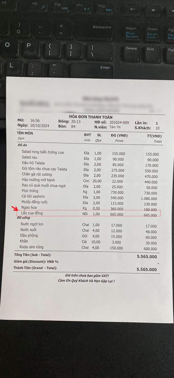 Xôn xao nồi lẩu 665k ở Quảng Ninh chỉ lèo tèo 6 quả trứng, 1 nhúm thịt bò, 13 miếng chả...: Khách hàng sốc ngang tuyên bố điều này!- Ảnh 4. Xôn xao nồi lẩu 665k ở Quảng Ninh chỉ lèo tèo 6 quả trứng, 1 nhúm thịt bò, 13 miếng chả...: Khách hàng sốc ngang tuyên bố điều này!- Ảnh 4.