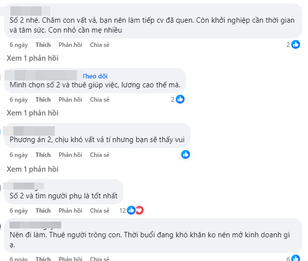 Mẹ bỉm lương tháng 30 triệu phân vân nghỉ việc chăm con, làm tại nhà hay kinh doanh, lời khuyên nhiều nhất gây ngỡ ngàng!- Ảnh 2. Mẹ bỉm lương tháng 30 triệu phân vân nghỉ việc chăm con, làm tại nhà hay kinh doanh, lời khuyên nhiều nhất gây ngỡ ngàng!- Ảnh 2.