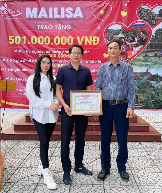 “Bà trùm” thẩm mỹ viện Mailisa chi gần 100 tỷ đồng thiện nguyện: Cứu trợ 2 tỷ đồng cho “rốn lũ” ở Quảng Bình sau bão Trà Mi, tặng 20 tỷ đồng cho bà con miền Bắc và xây “bếp ăn 0 đồng” 70 tỷ đồng- Ảnh 2.