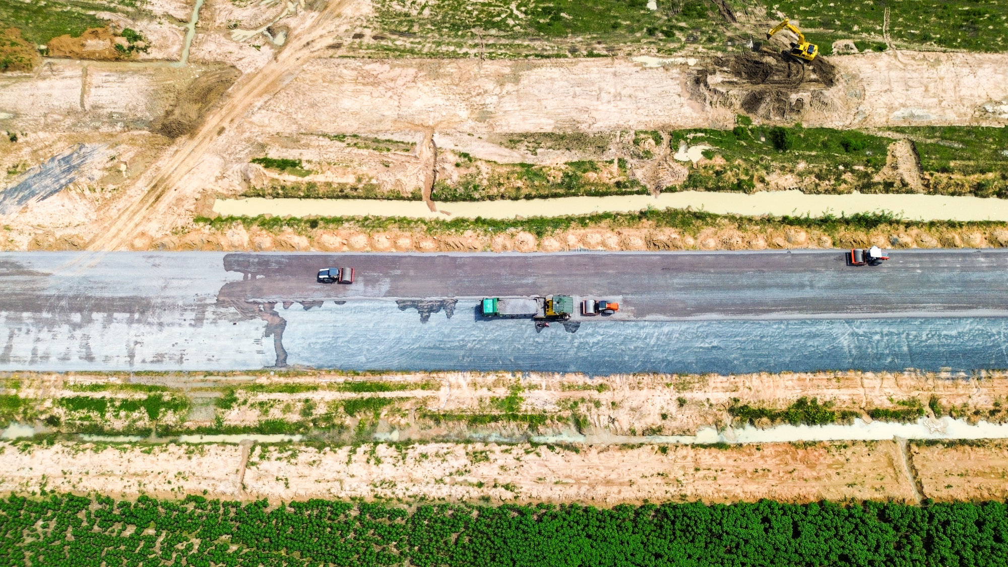 Toàn cảnh công trường dài hơn 11 km của đường Vành đai 3 qua tỉnh Đồng Nai- Ảnh 5.