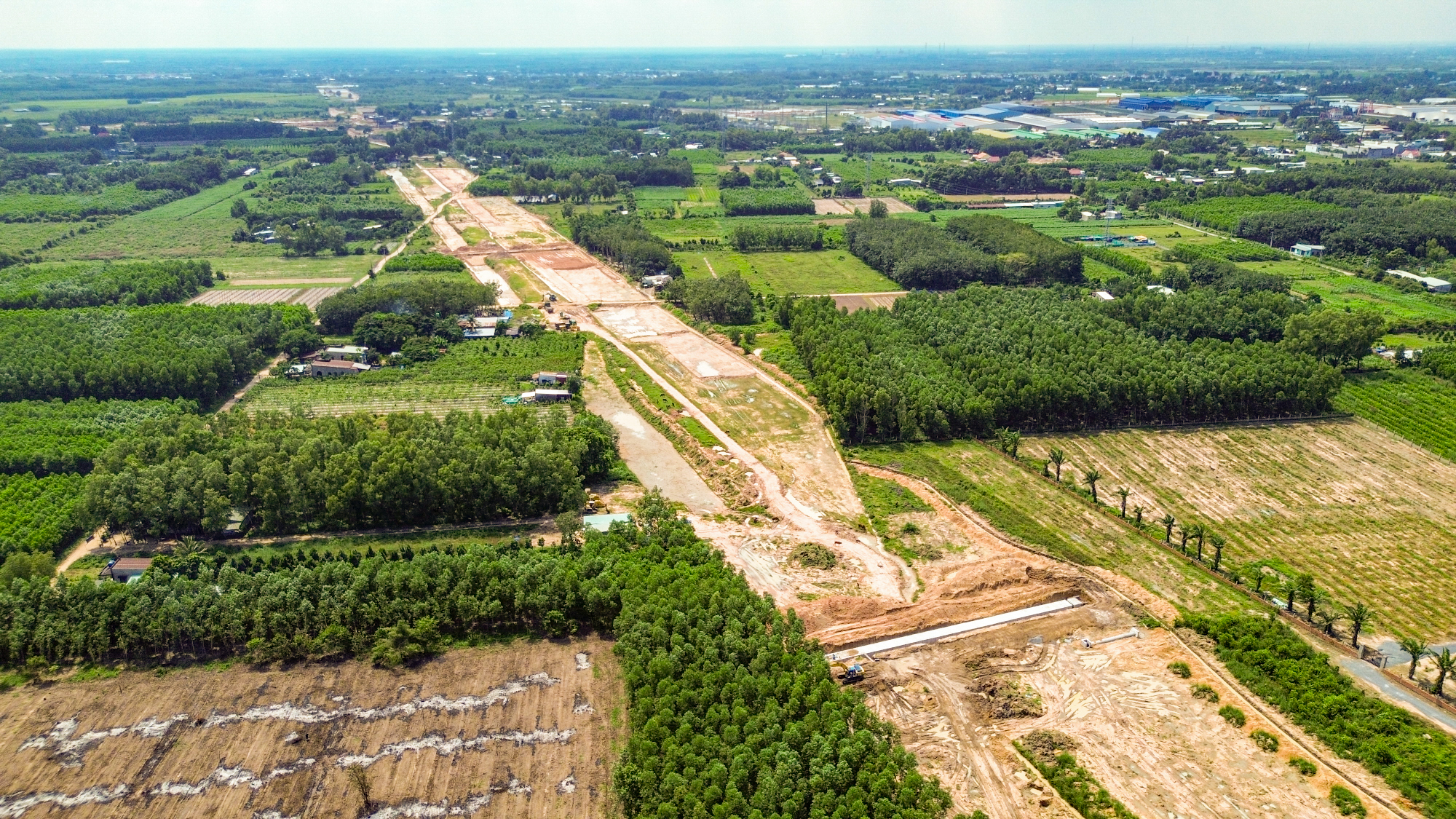 Toàn cảnh công trường dài hơn 11 km của đường Vành đai 3 qua tỉnh Đồng Nai- Ảnh 9.