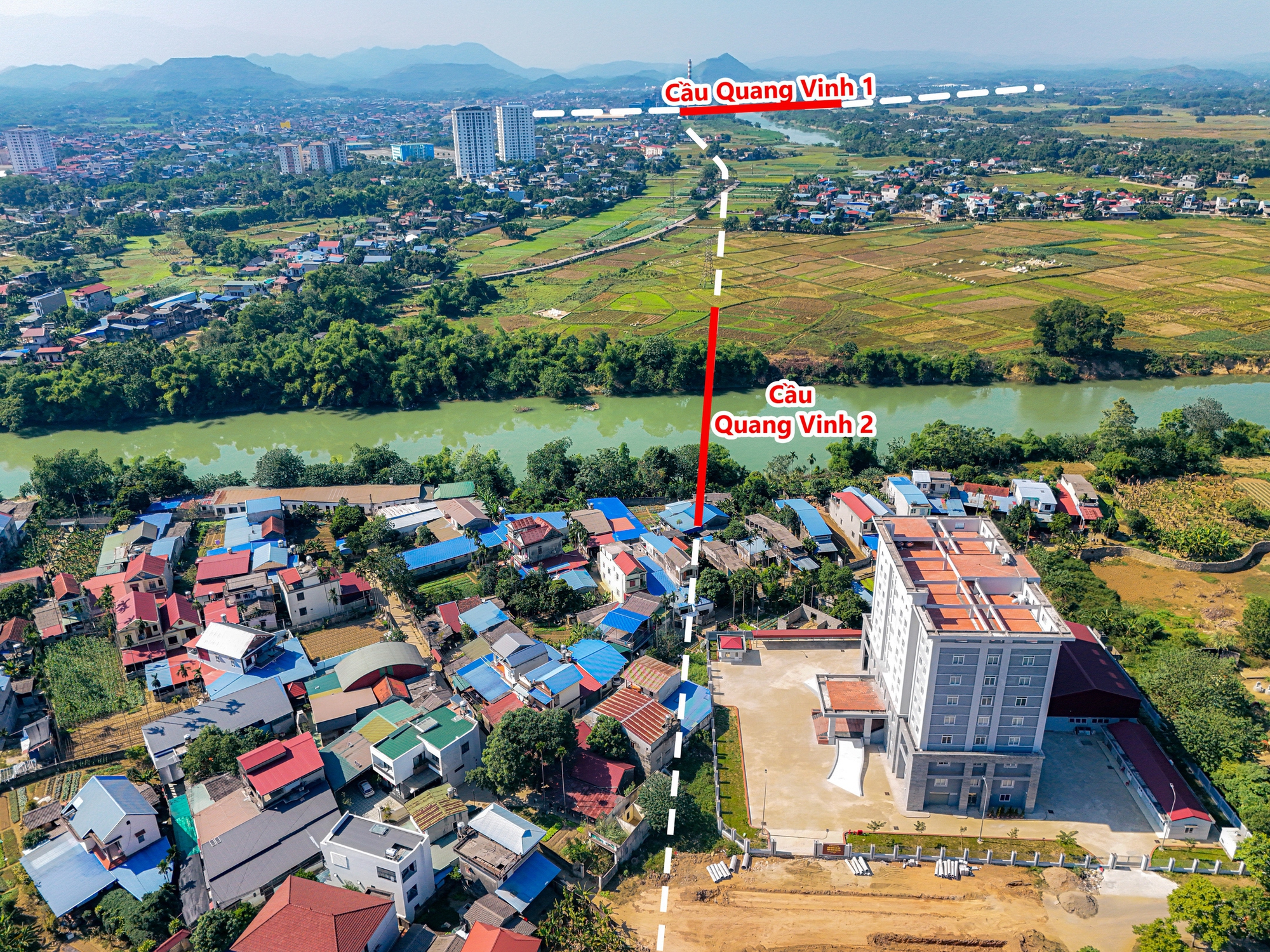 Toàn cảnh khu vực sẽ xây 2 cây cầu gần 1.600 tỷ ở thành phố Thái Nguyên- Ảnh 3.